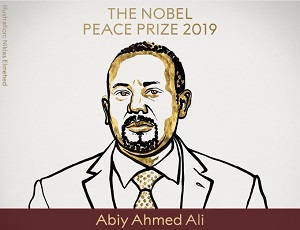 Abiy Ahmed Ali z Pokojową Nagrodą Nobla 2019