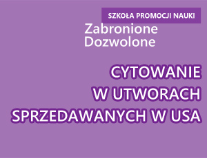 Cytowanie w utworach sprzedawanych w USA